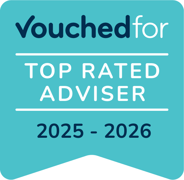 VouchedFor Top Rated Adviser 2025 - David Ellicott