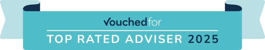 VouchedFor Top Rated Adviser 2025 - David Ellicott